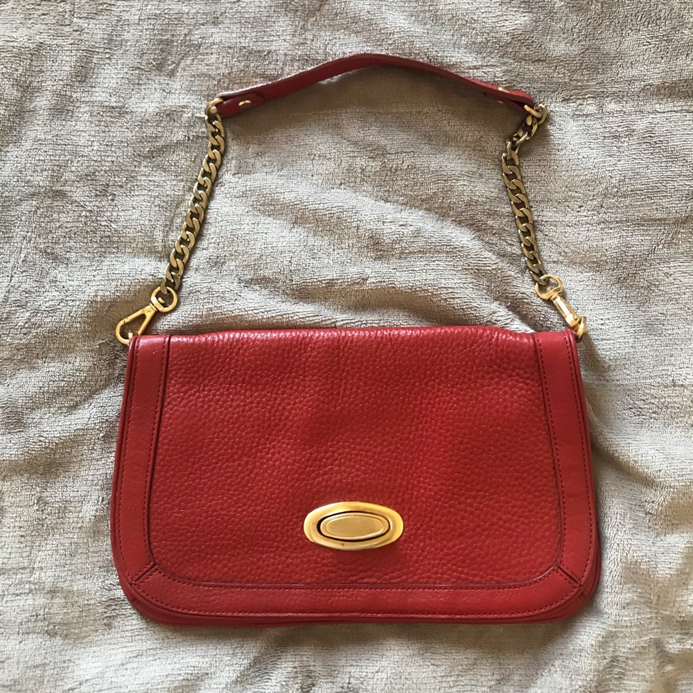 B.o.chic red clutch